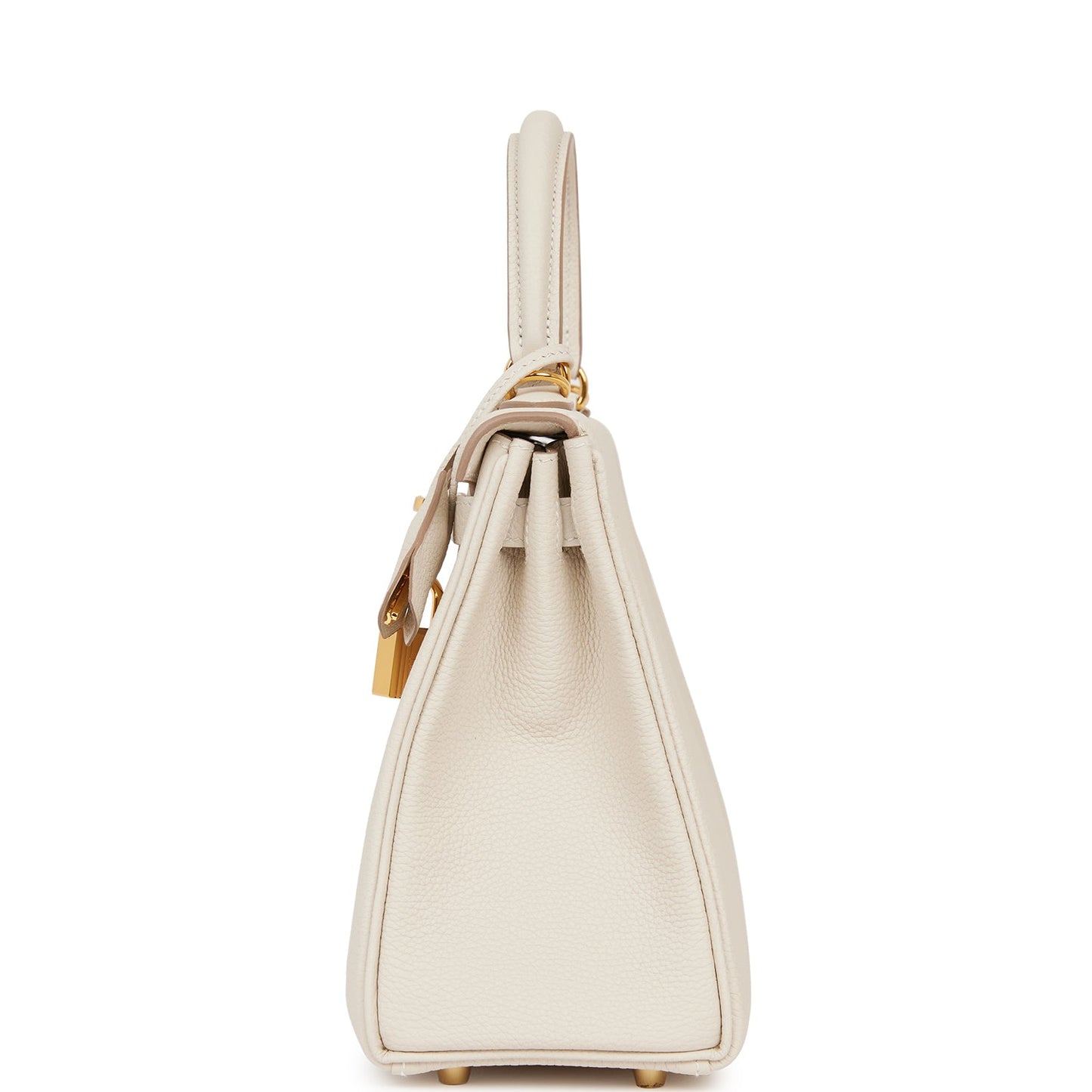 Hermes Kelly 25 Retourne Craie Togo Gold Hardware