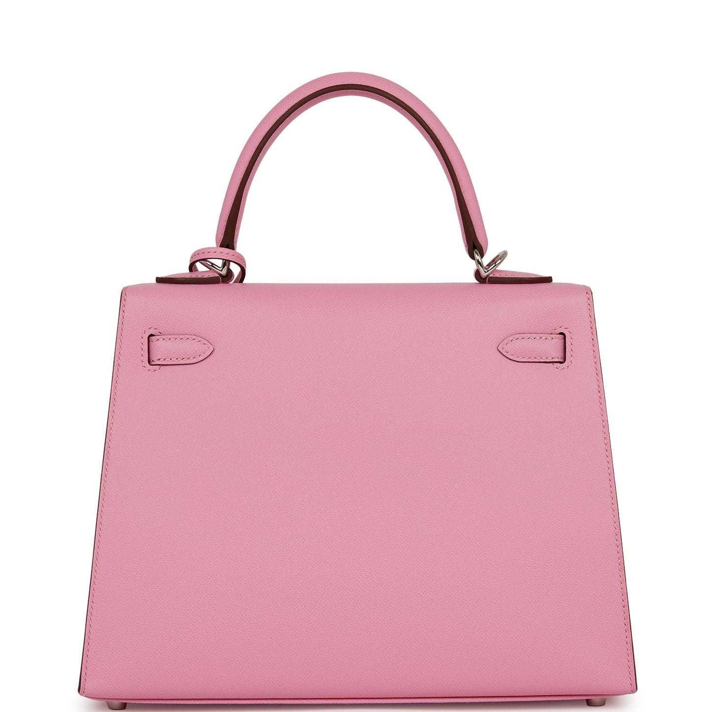 Hermes Kelly 25 Sellier Pink Verso Madame Palladium Hardware