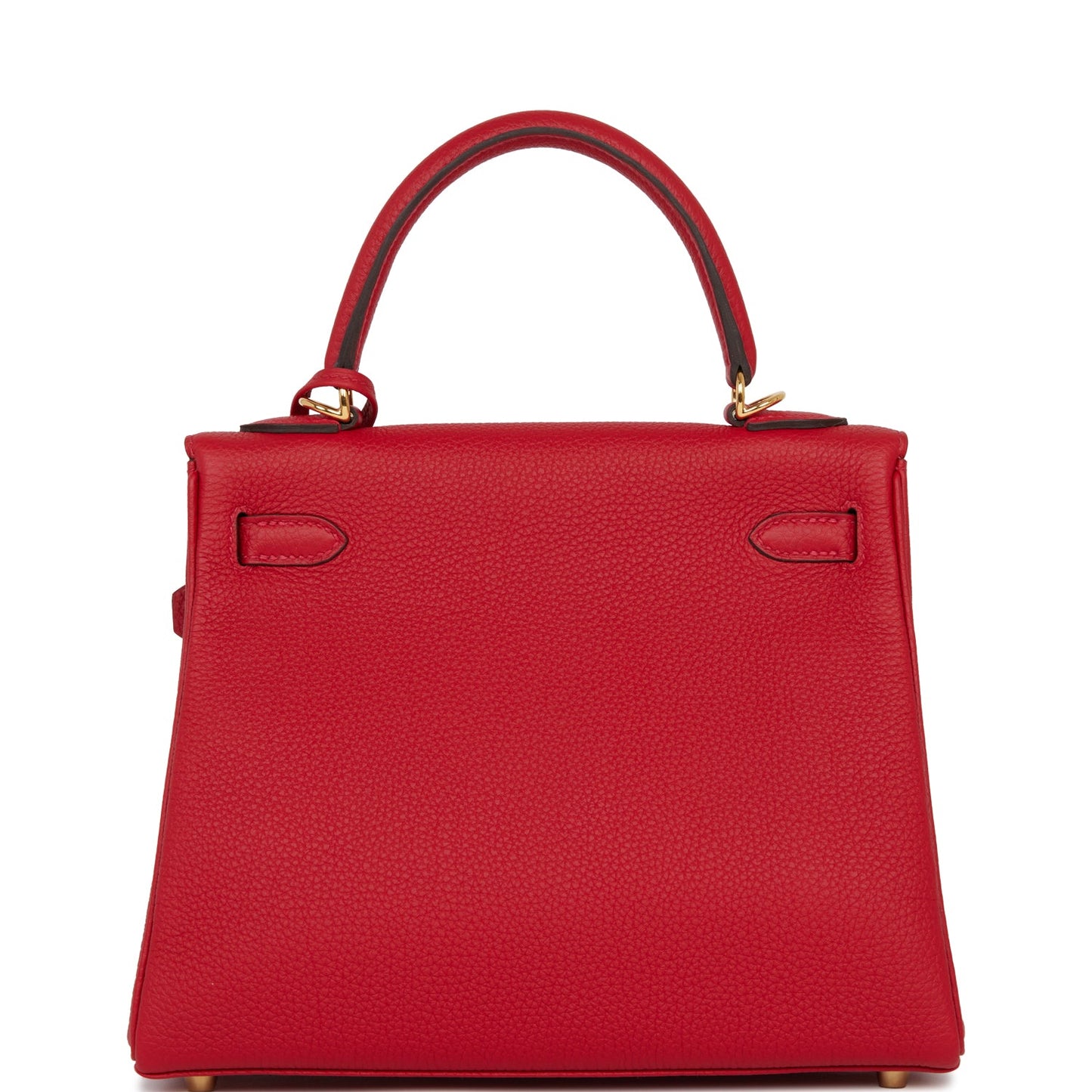 Hermes Kelly 25 Retourne Rouge Casaque Togo Gold Hardware