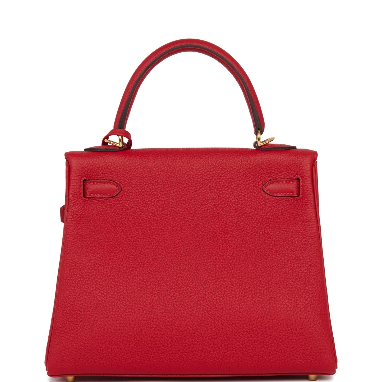 Hermes Kelly 25 Retourne Rouge Casaque Togo Gold Hardware