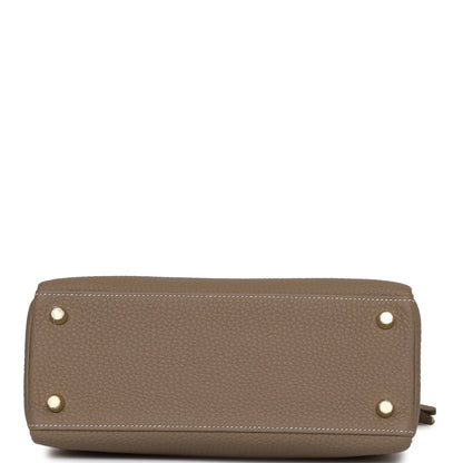 Hermes Kelly 25 Retourne Etoupe Togo Gold Hardware