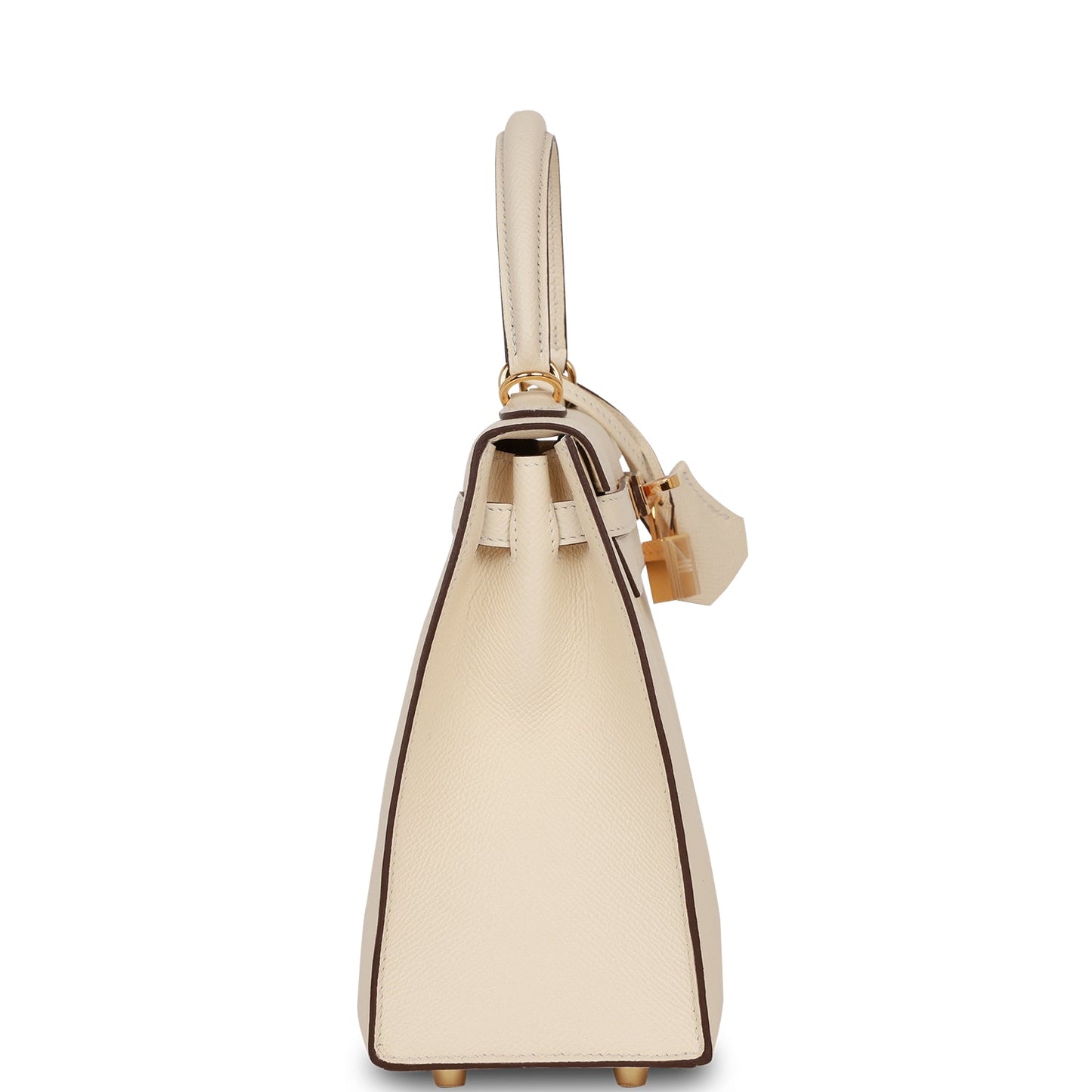Hermes Kelly 25 Sellier Nata Epsom Gold Hardware
