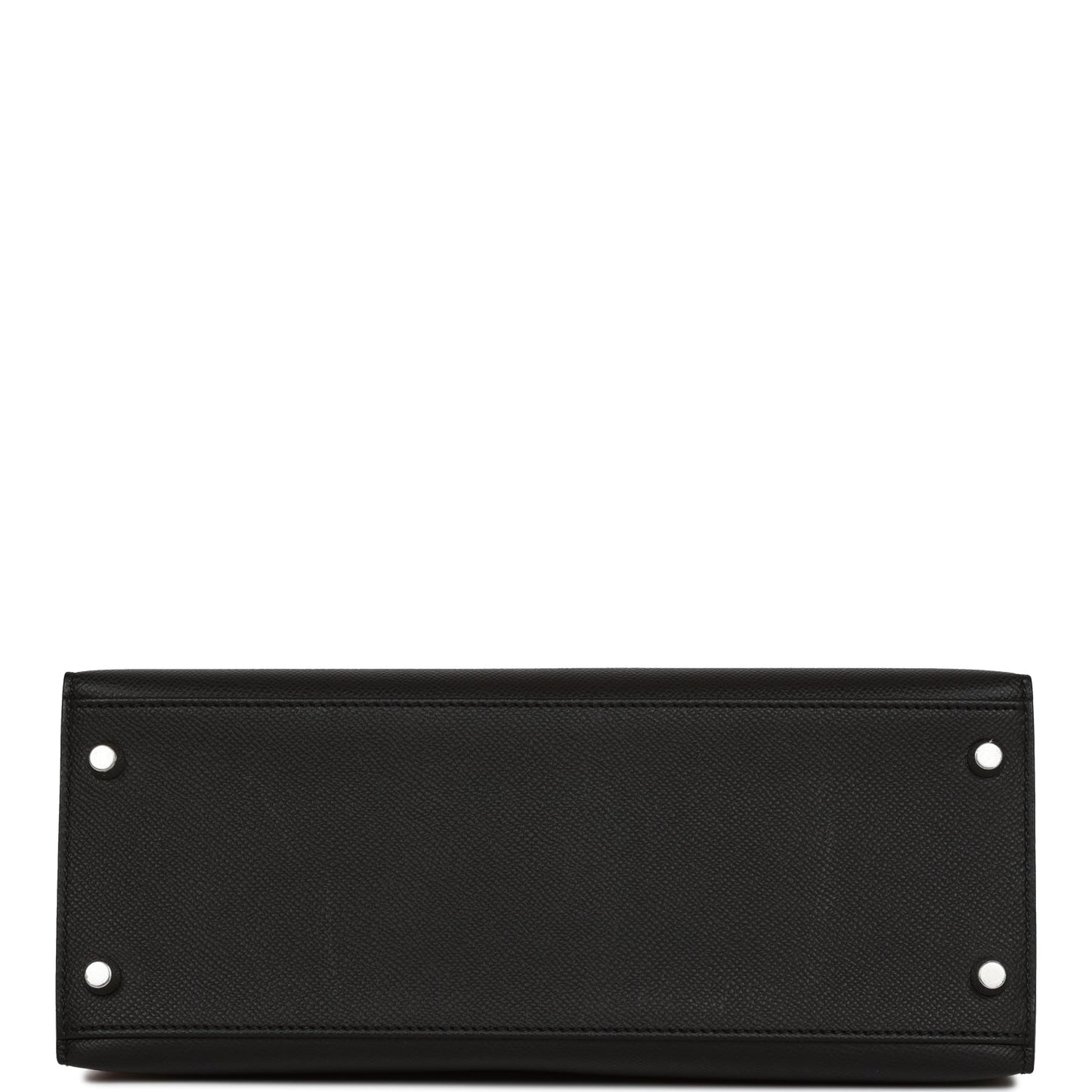 Hermes Kelly 28 Sellier Black Epsom Palladium Hardware