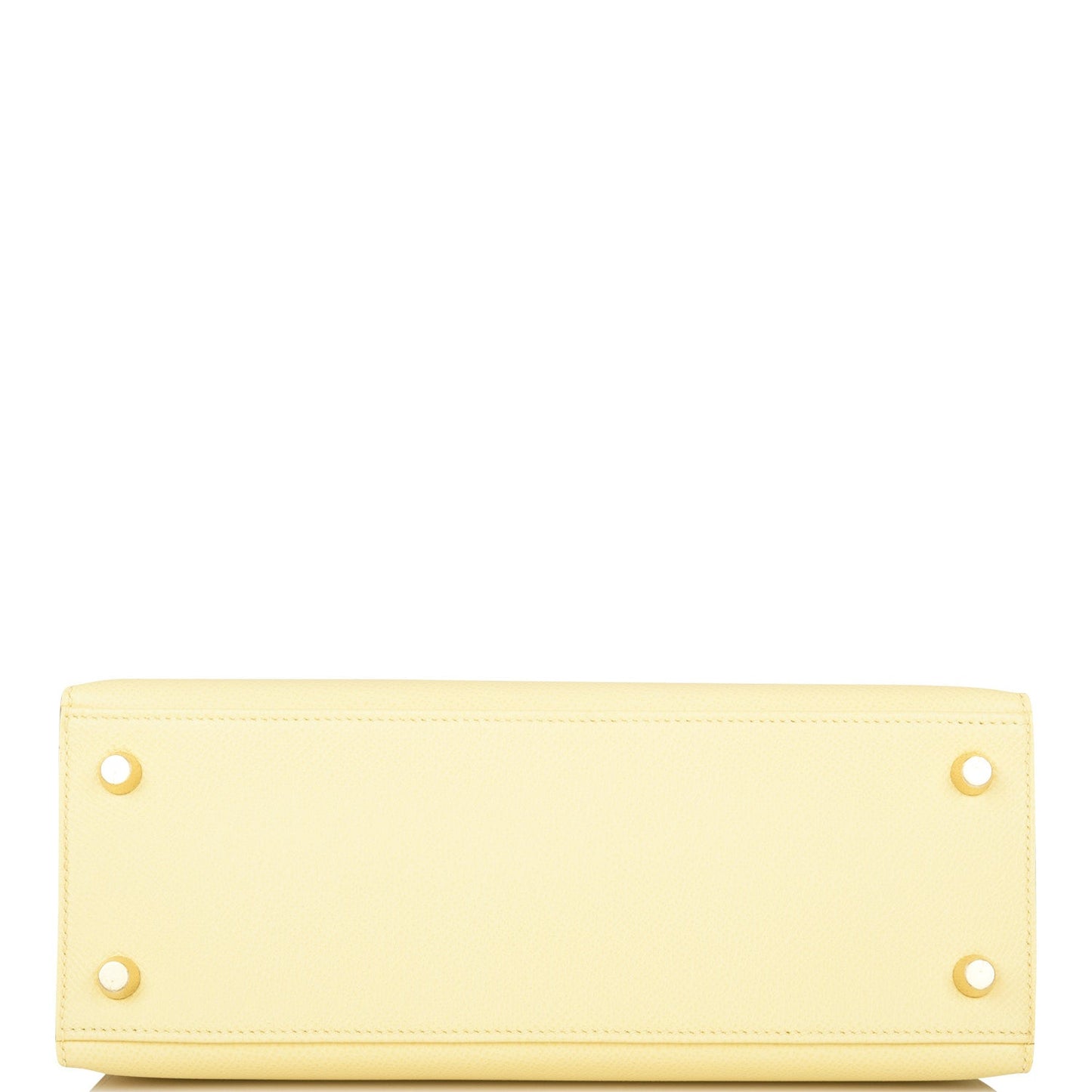 Hermes Kelly 25 Sellier Jaune Poussin Epsom Gold Hardware