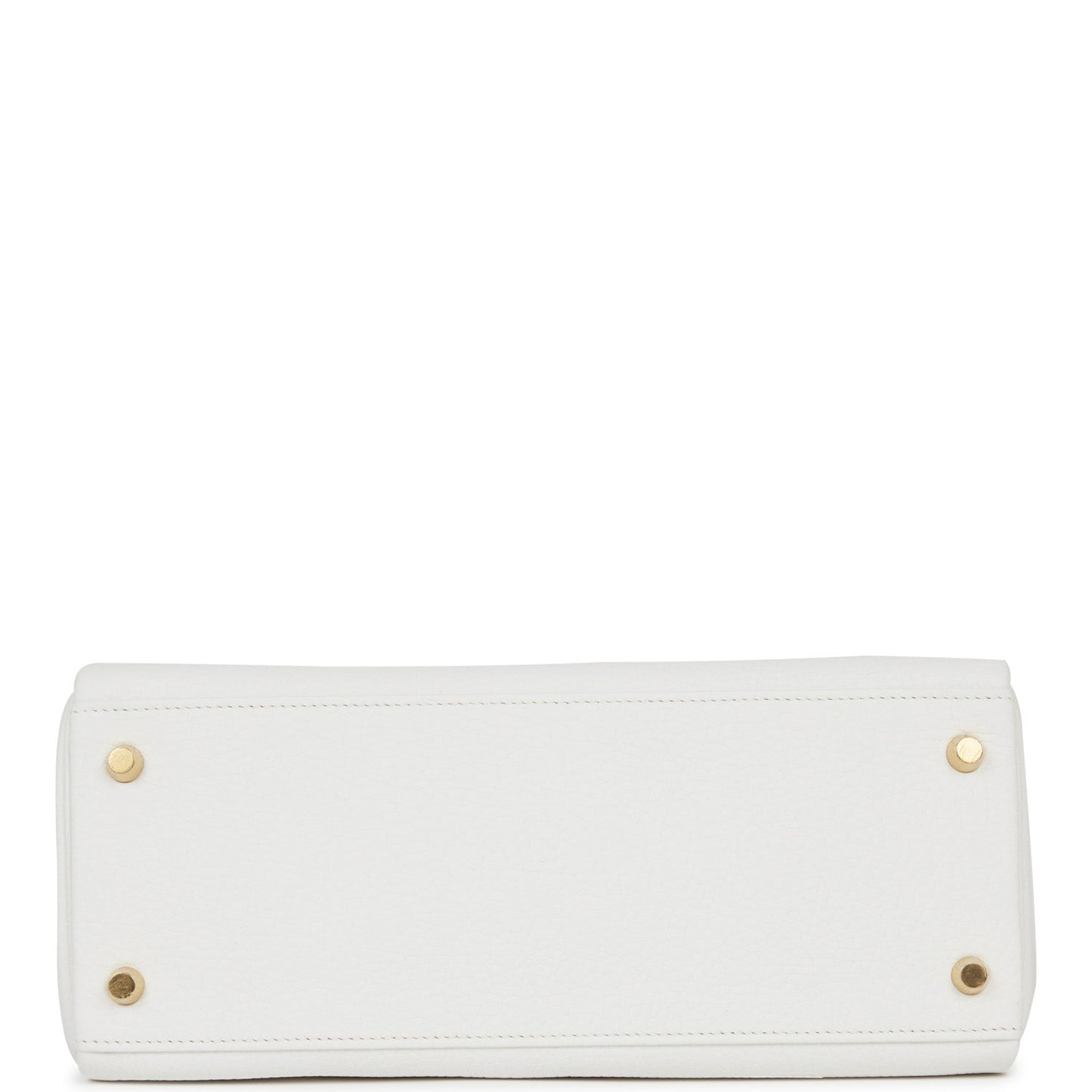Hermes Kelly 28 Retourne White Clemence Gold Hardware