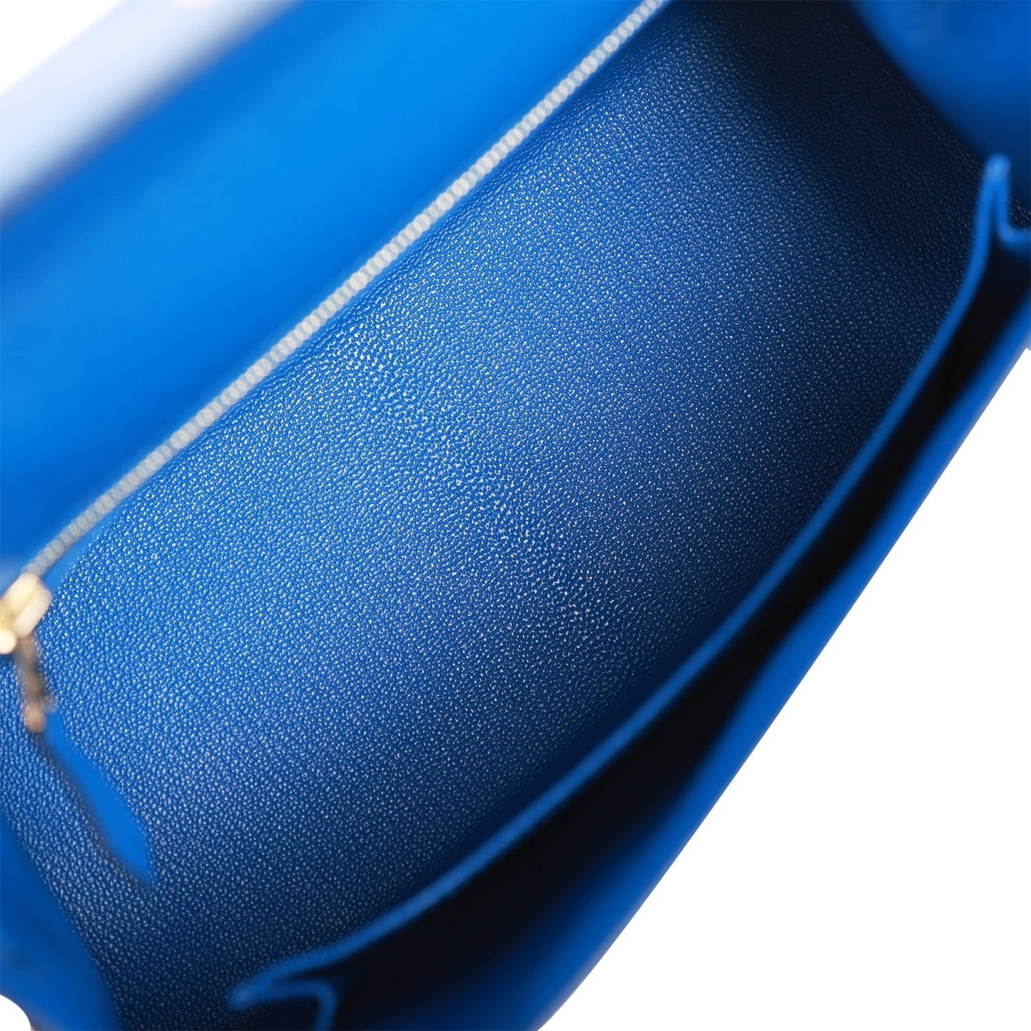 Hermes Kelly 25 Sellier Bleu France Epsom Gold Hardware
