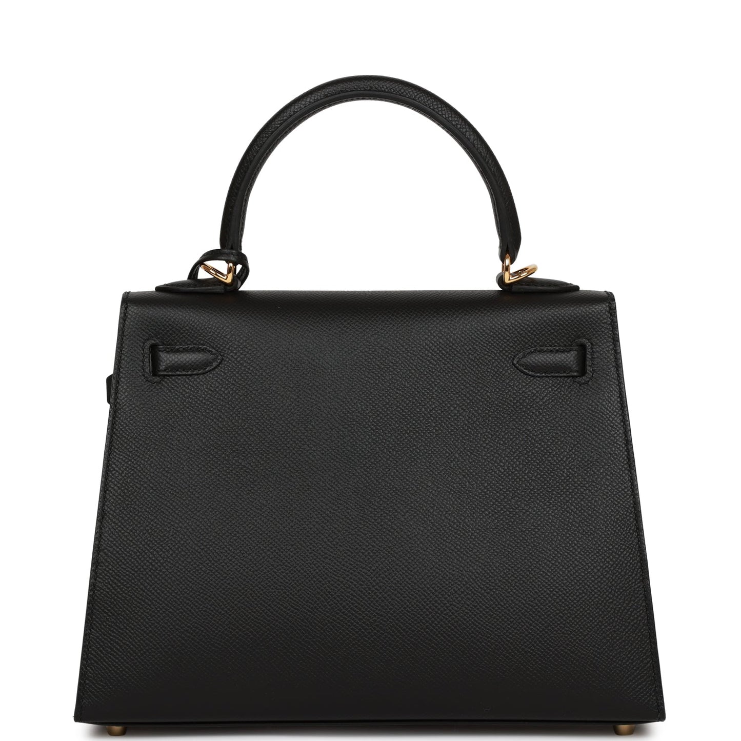 Hermes Kelly 25 Sellier Black Epsom Gold Hardware