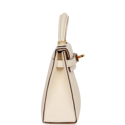 Hermes Kelly 20 Sellier Nata Epsom Gold Hardware