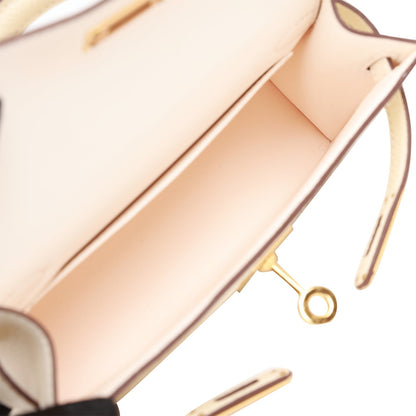 Hermes Kelly 20 Sellier Nata Epsom Gold Hardware