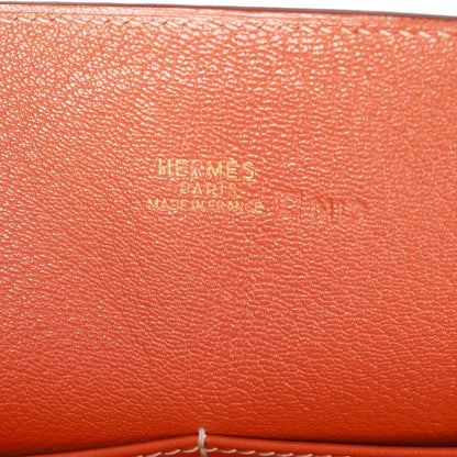 Hermes Kelly 28 Retourne Orange Dalmatian Buffalo Gold Hardware
