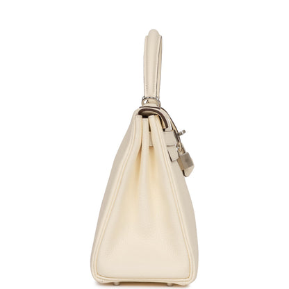 Hermes Kelly 28 Retourne Nata Clemence Palladium Hardware