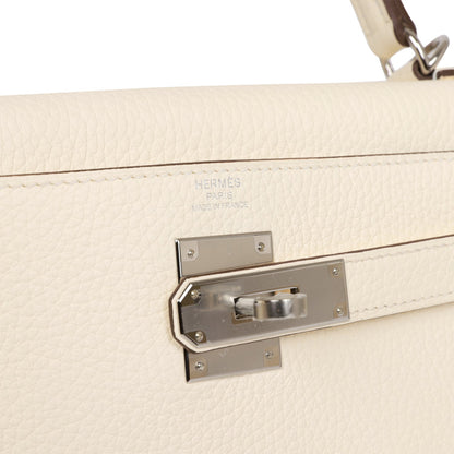 Hermes Kelly 28 Retourne Nata Clemence Palladium Hardware
