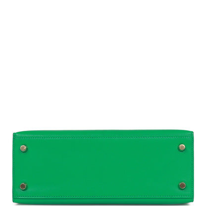 Hermes Kelly 25 Sellier Menthe Chevre Gold Hardware