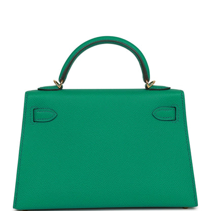 Hermes Kelly 20 Sellier Vert Jade Epsom Gold Hardware