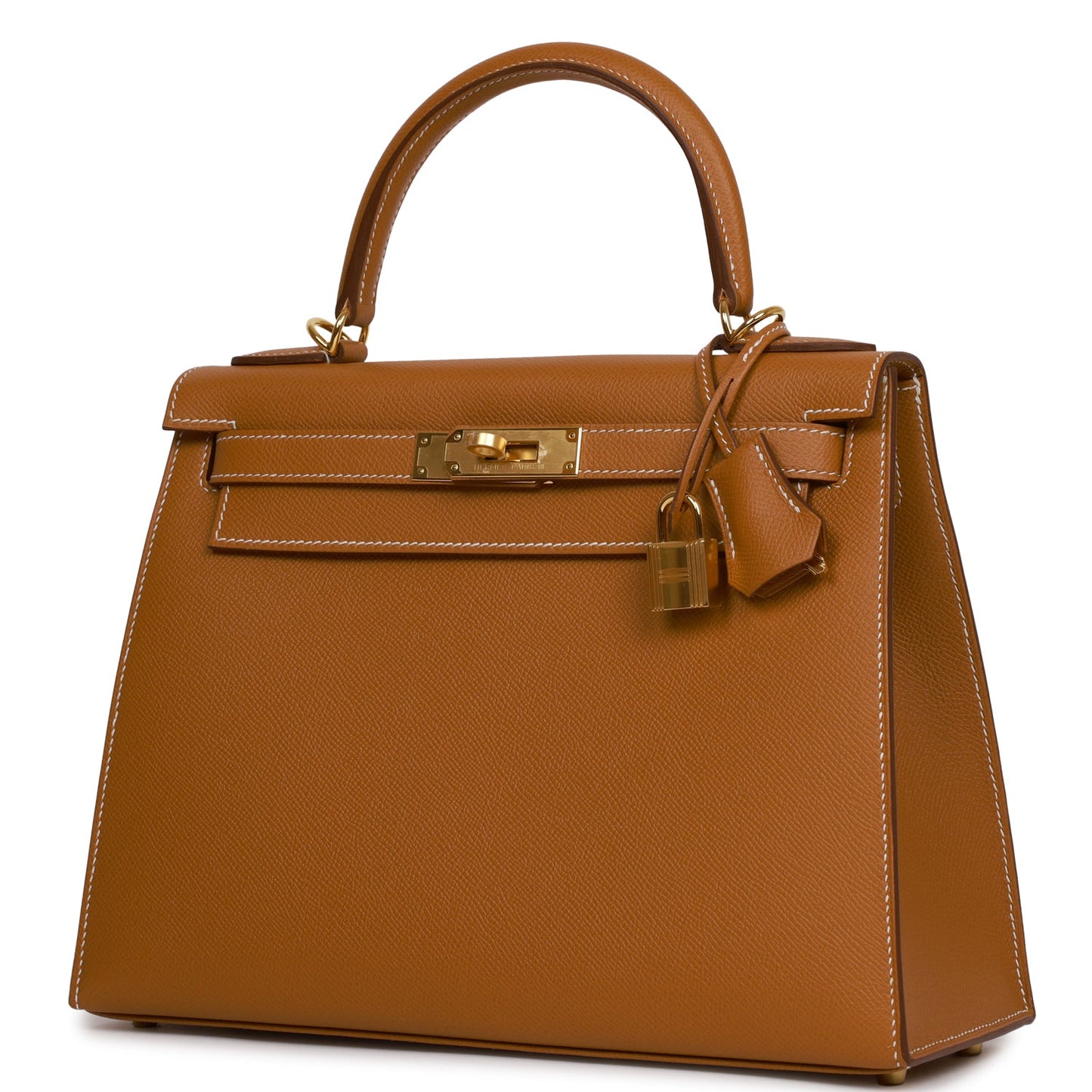Hermes Kelly 28 Sellier Gold Epsom Gold Hardware