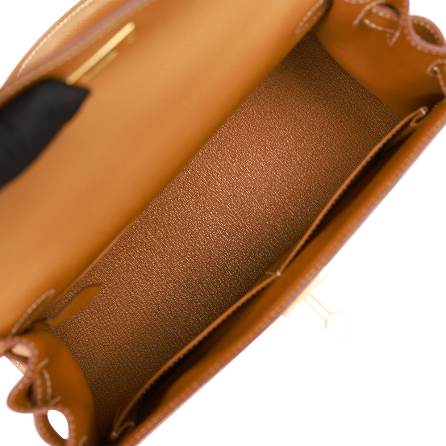 Hermes Kelly 28 Sellier Gold Epsom Gold Hardware