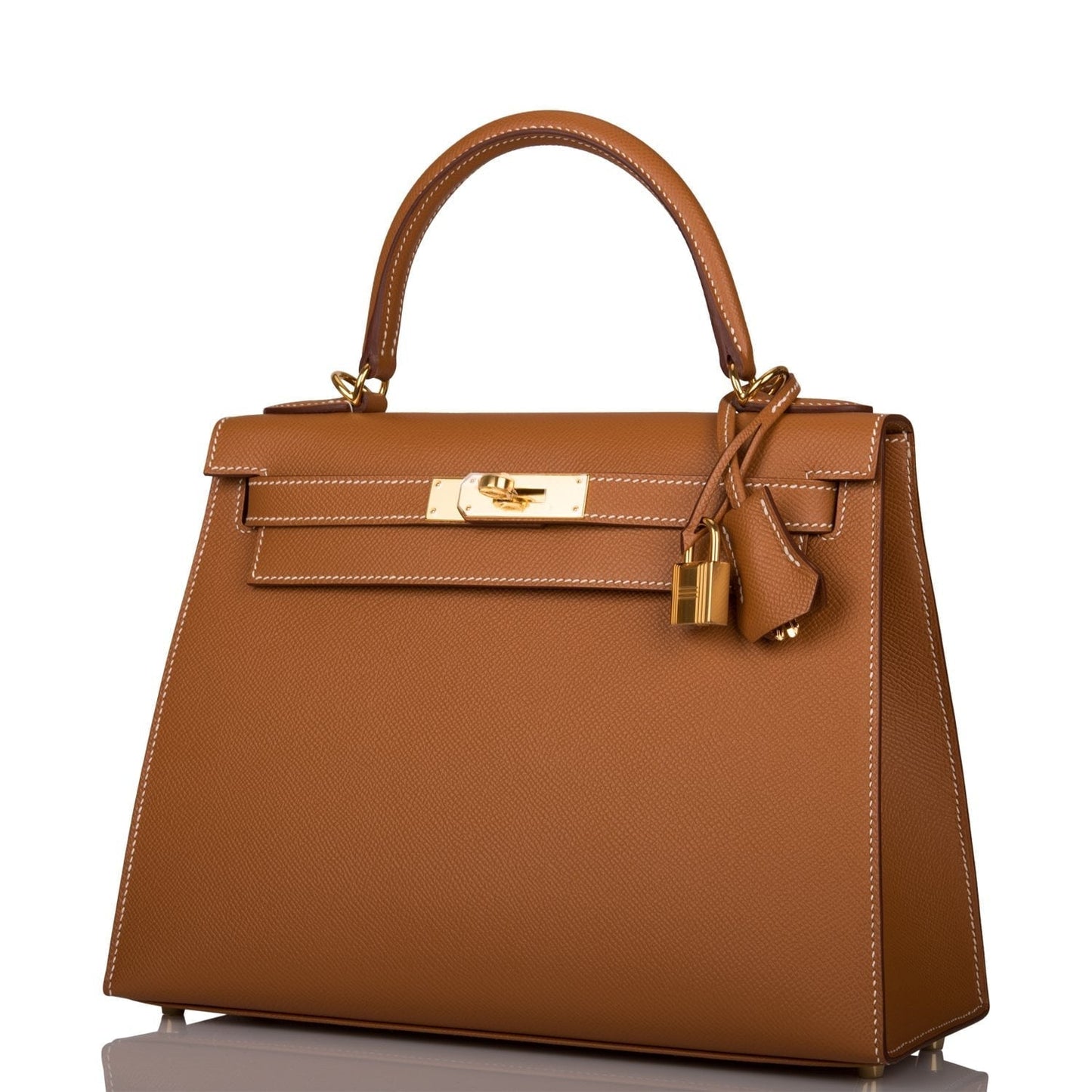 Hermes Kelly 28 Sellier Gold Epsom Gold Hardware