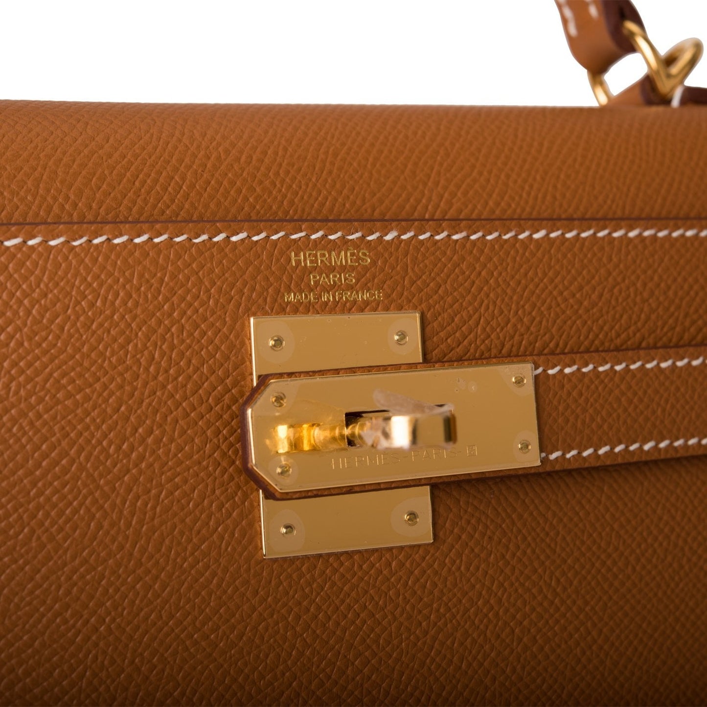 Hermes Kelly 28 Sellier Gold Epsom Gold Hardware