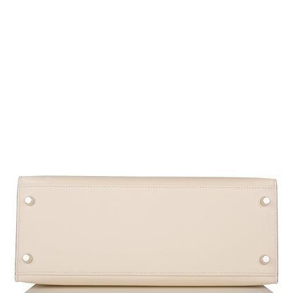 Hermes Kelly 28 Sellier Nata Verso Epsom Palladium Hardware