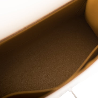 Hermes Kelly 28 Sellier Nata Verso Epsom Palladium Hardware