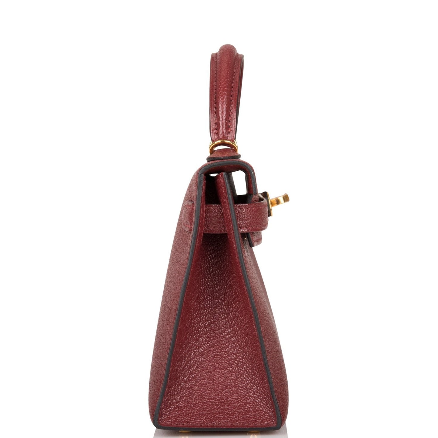 Hermes Kelly 20 Sellier Rouge H Chevre Gold Hardware