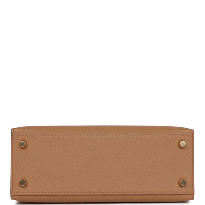 Hermes Kelly 25 Sellier Chai Epsom Gold Hardware