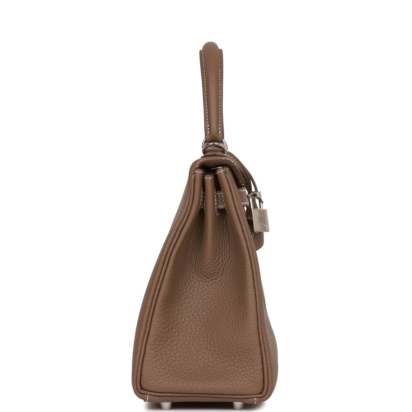 Hermes Kelly 25 Retourne Etoupe Togo Palladium Hardware