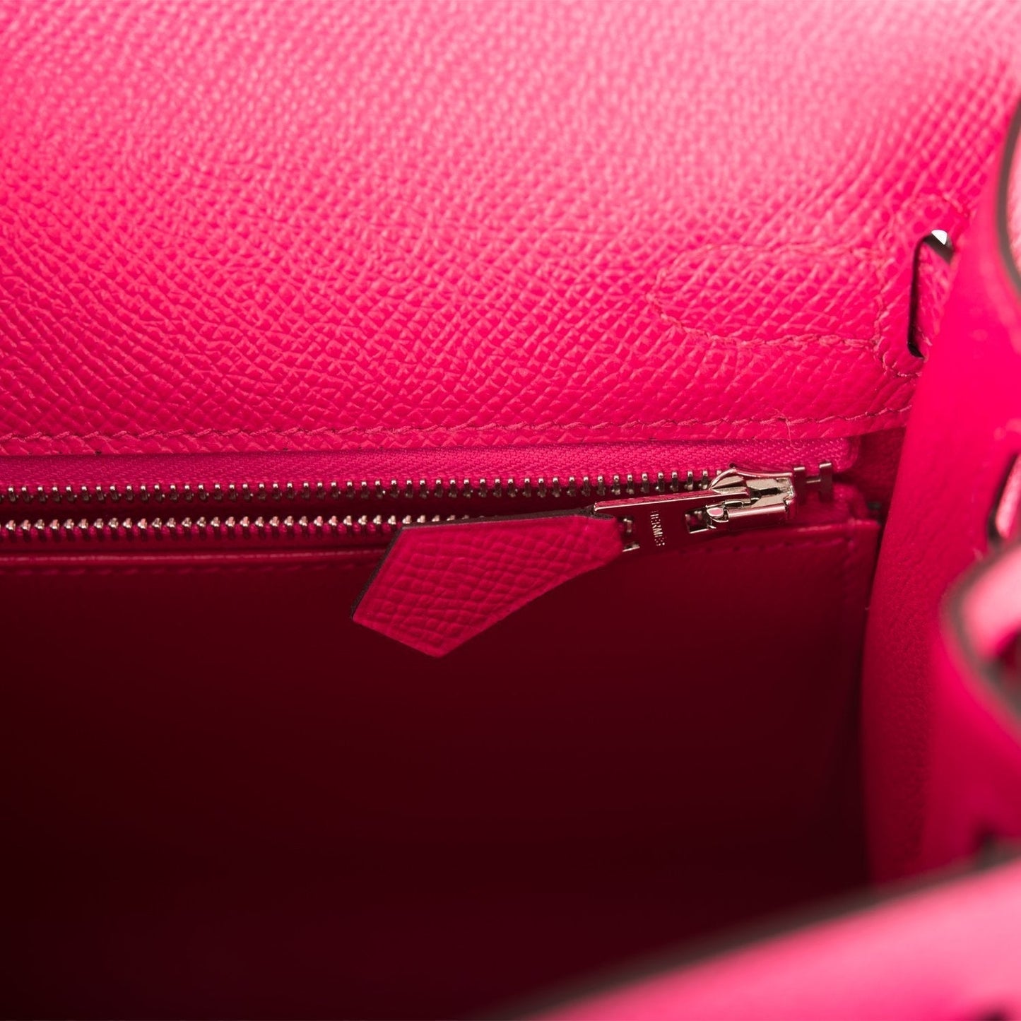 Hermes Kelly 25 Sellier Rose Mexico Epsom Palladium Hardware