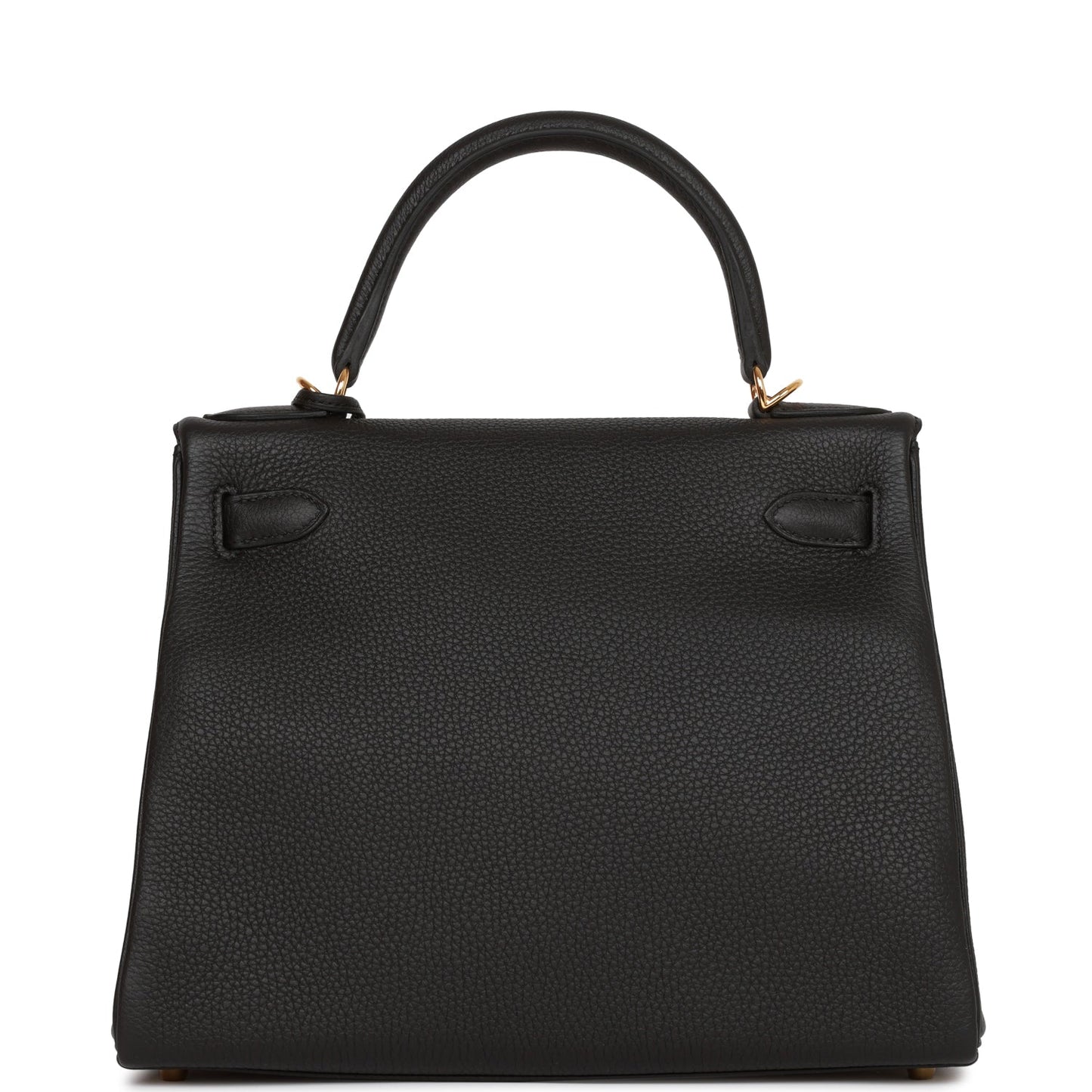 Hermes Kelly 28 Retourne Black Togo Gold Hardware