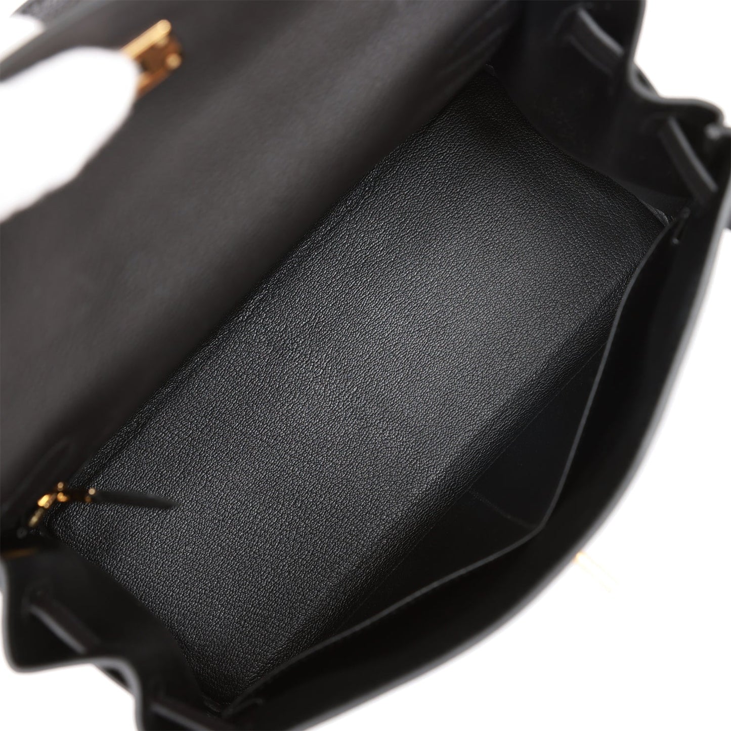 Hermes Kelly 28 Retourne Black Togo Gold Hardware