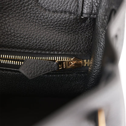 Hermes Kelly 28 Retourne Black Togo Gold Hardware