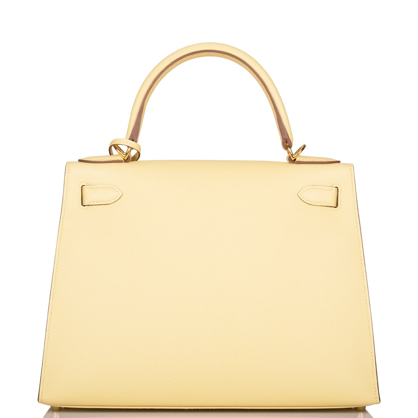 Hermes Kelly 28 Sellier Jaune Poussin Epsom Gold Hardware