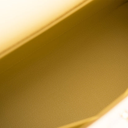 Hermes Kelly 28 Sellier Jaune Poussin Epsom Gold Hardware