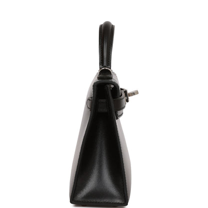 Hermes Kelly 20 Sellier Black Box Palladium Hardware