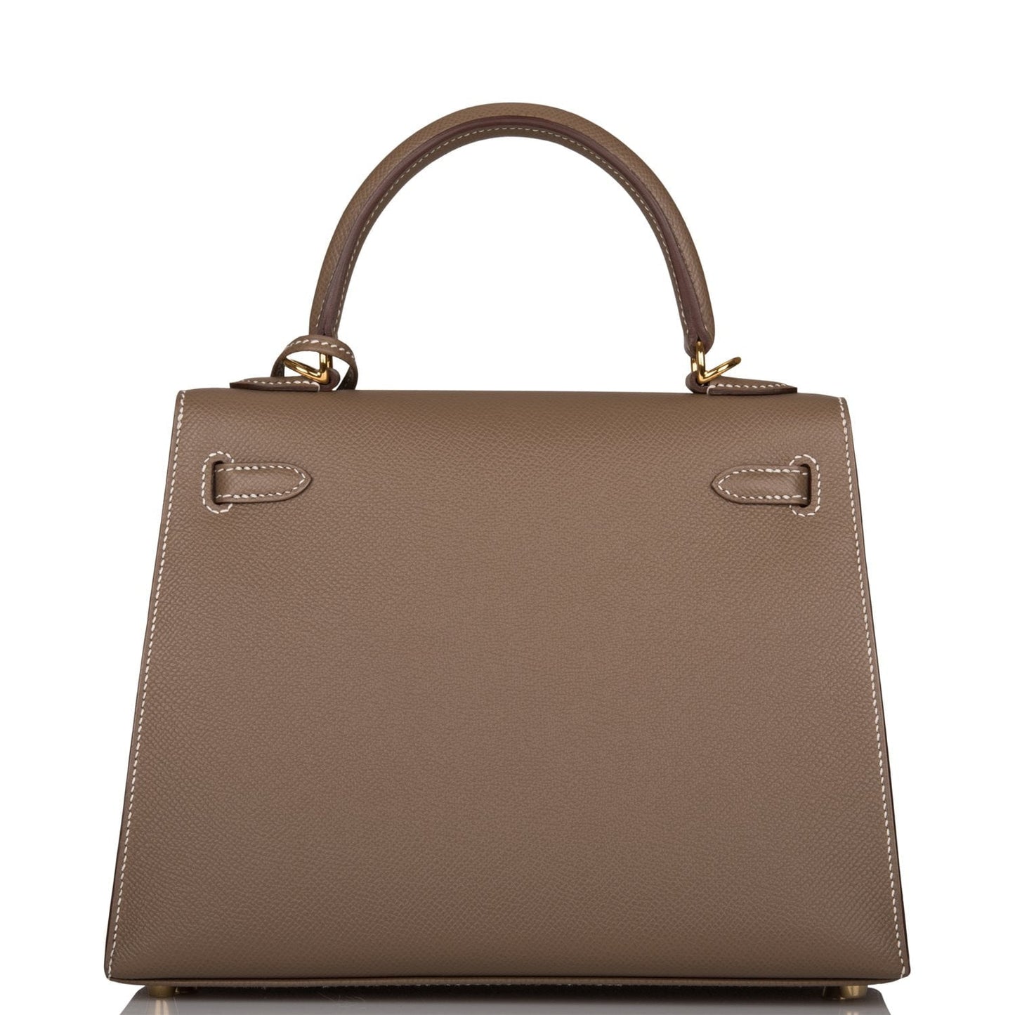 Hermes Kelly 25 Sellier Etoupe Epsom Gold Hardware
