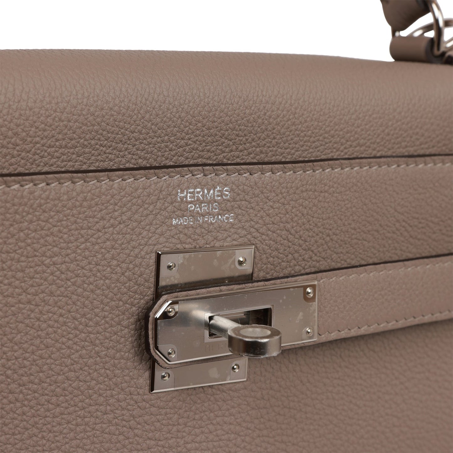 Hermes Kelly 32 Retourne Gris Asphalte Togo Palladium Hardware
