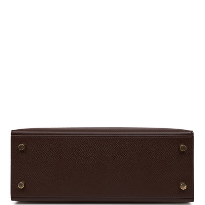 Hermes Kelly 25 Sellier Rouge Sellier Epsom Gold Hardware
