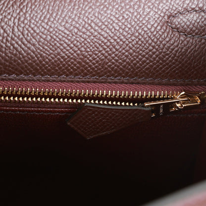 Hermes Kelly 25 Sellier Rouge Sellier Epsom Gold Hardware