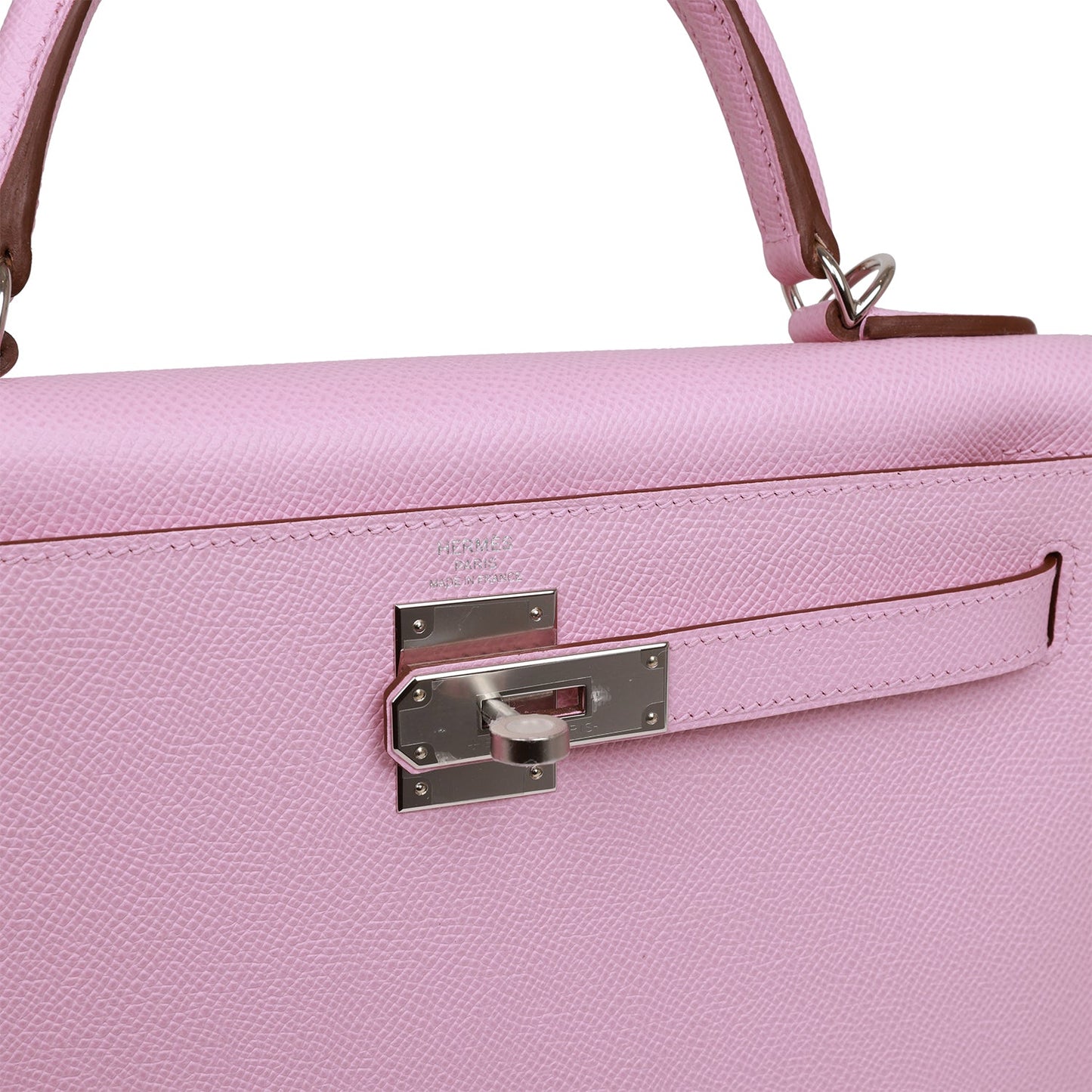 Hermes Kelly 28 Sellier Mauve Sylvestre Epsom Palladium Hardware