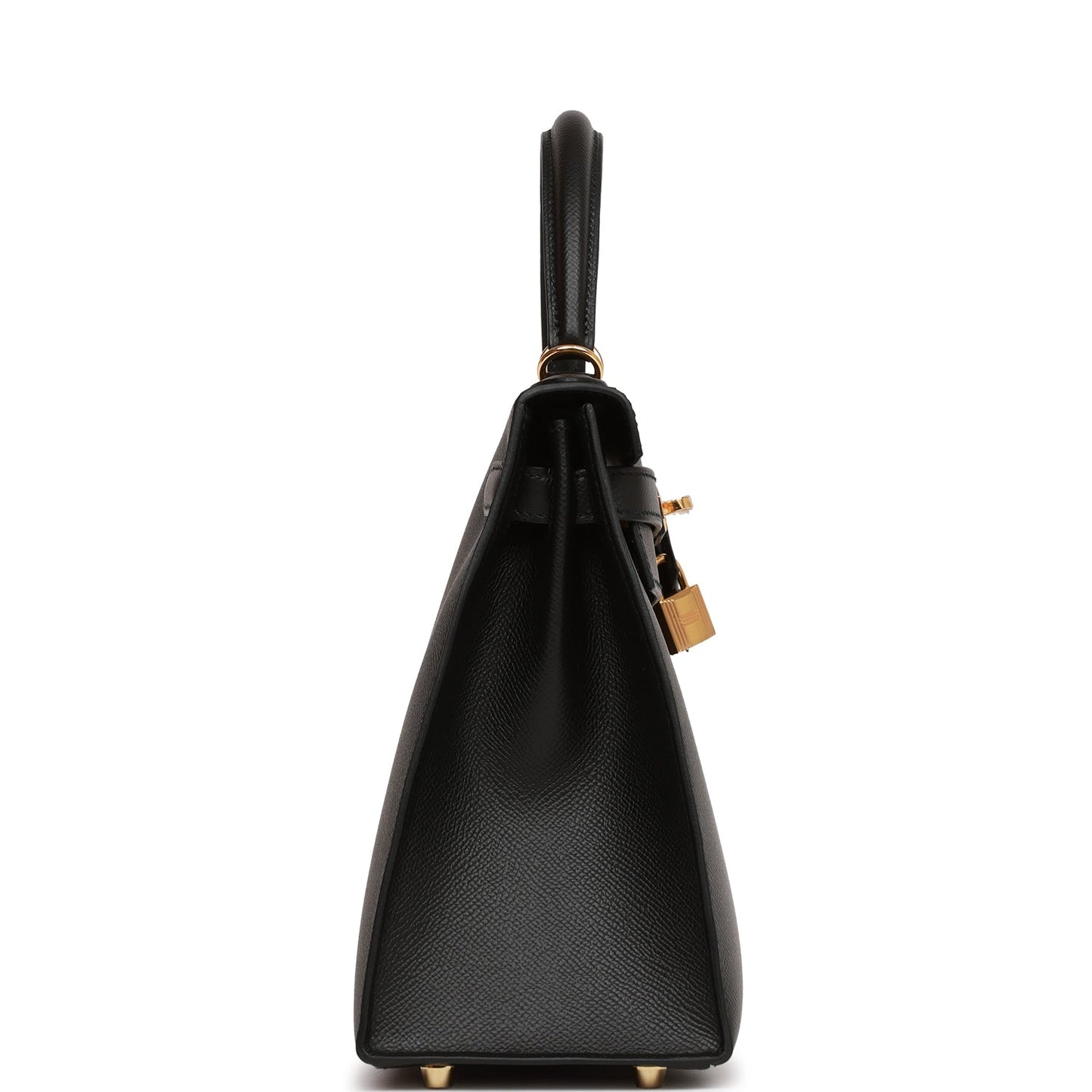 Hermes Kelly 28 Sellier Black Epsom Gold Hardware