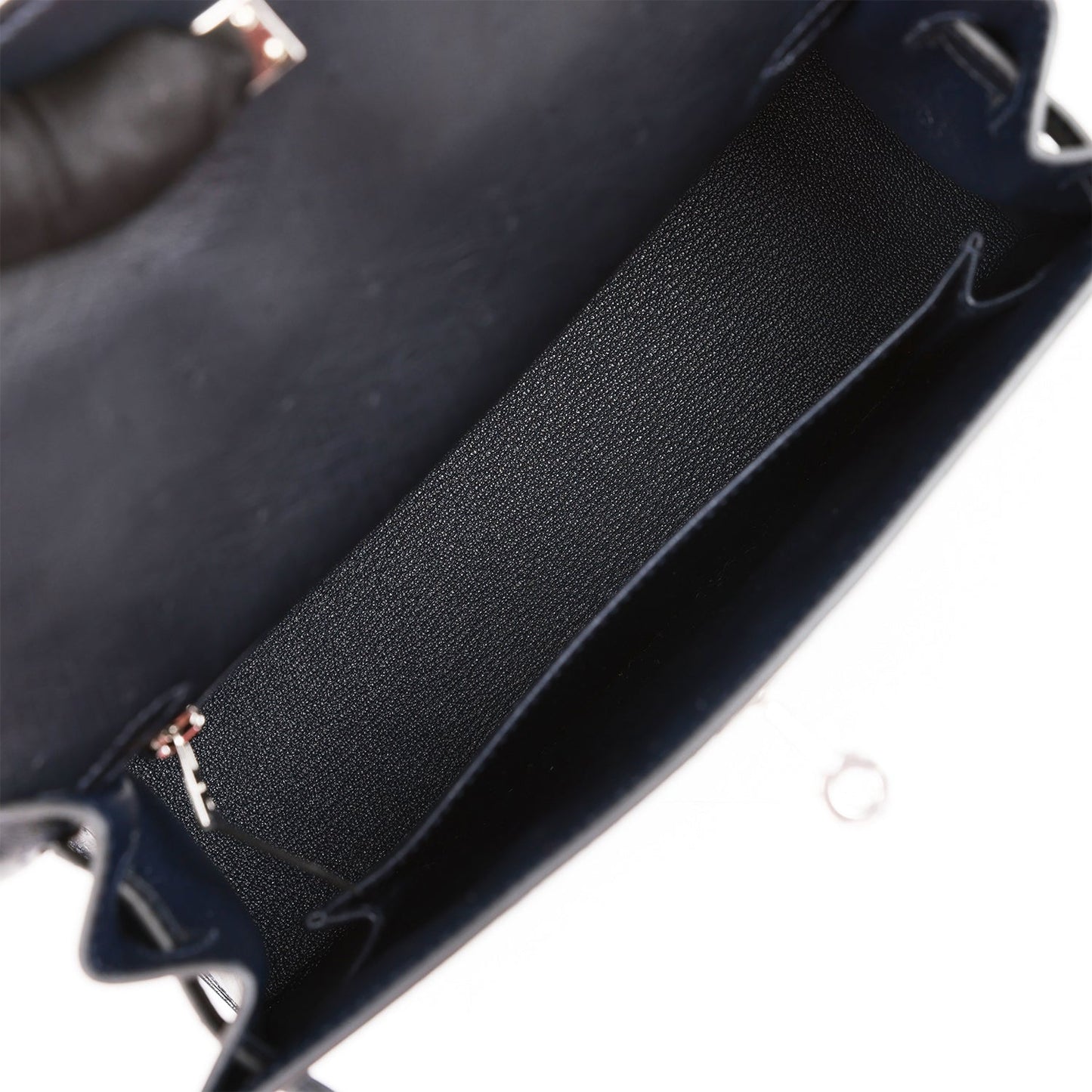 Hermes Kelly 25 Sellier Caban Ostrich Palladium Hardware