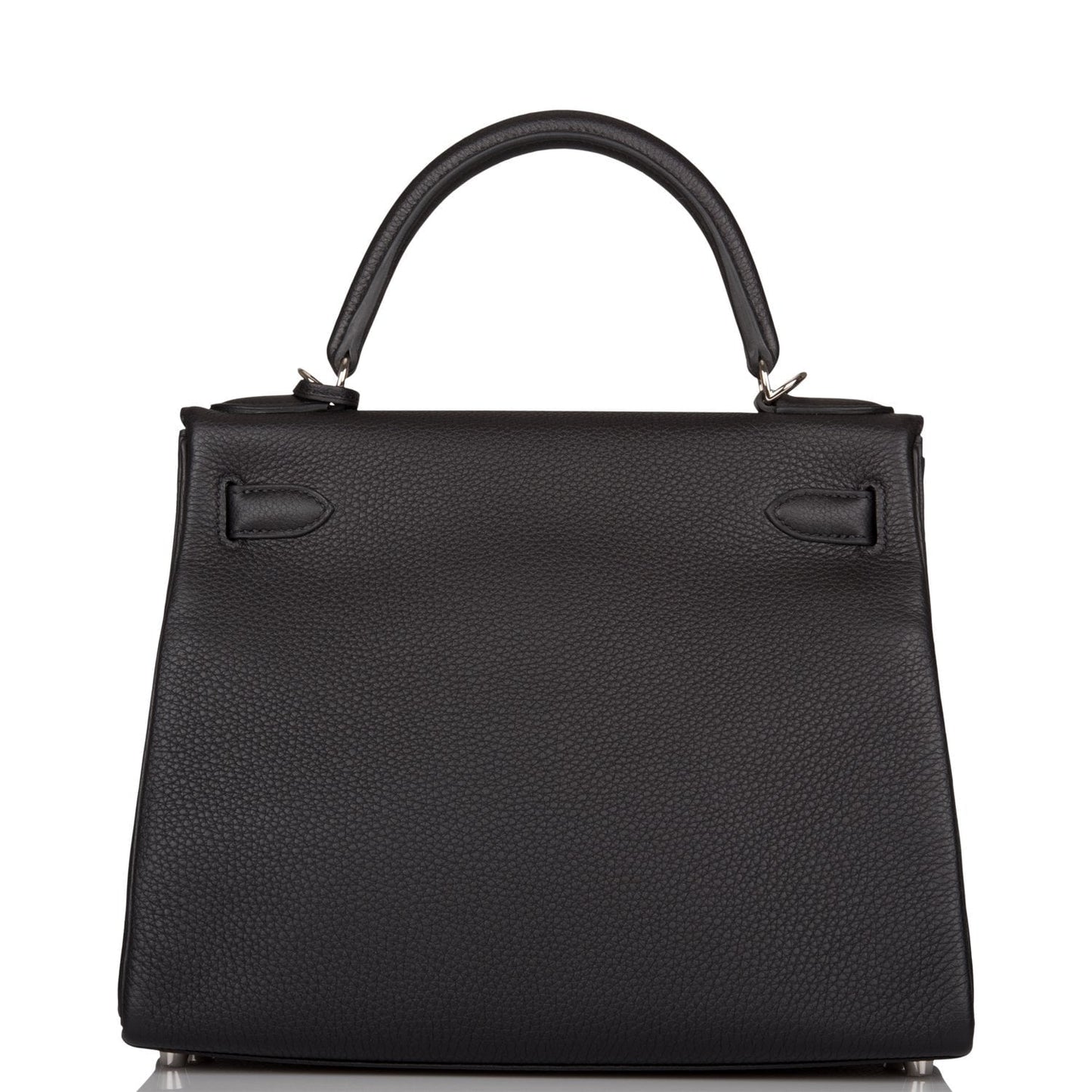 Hermes Kelly 28 Retourne Black Togo Palladium Hardware