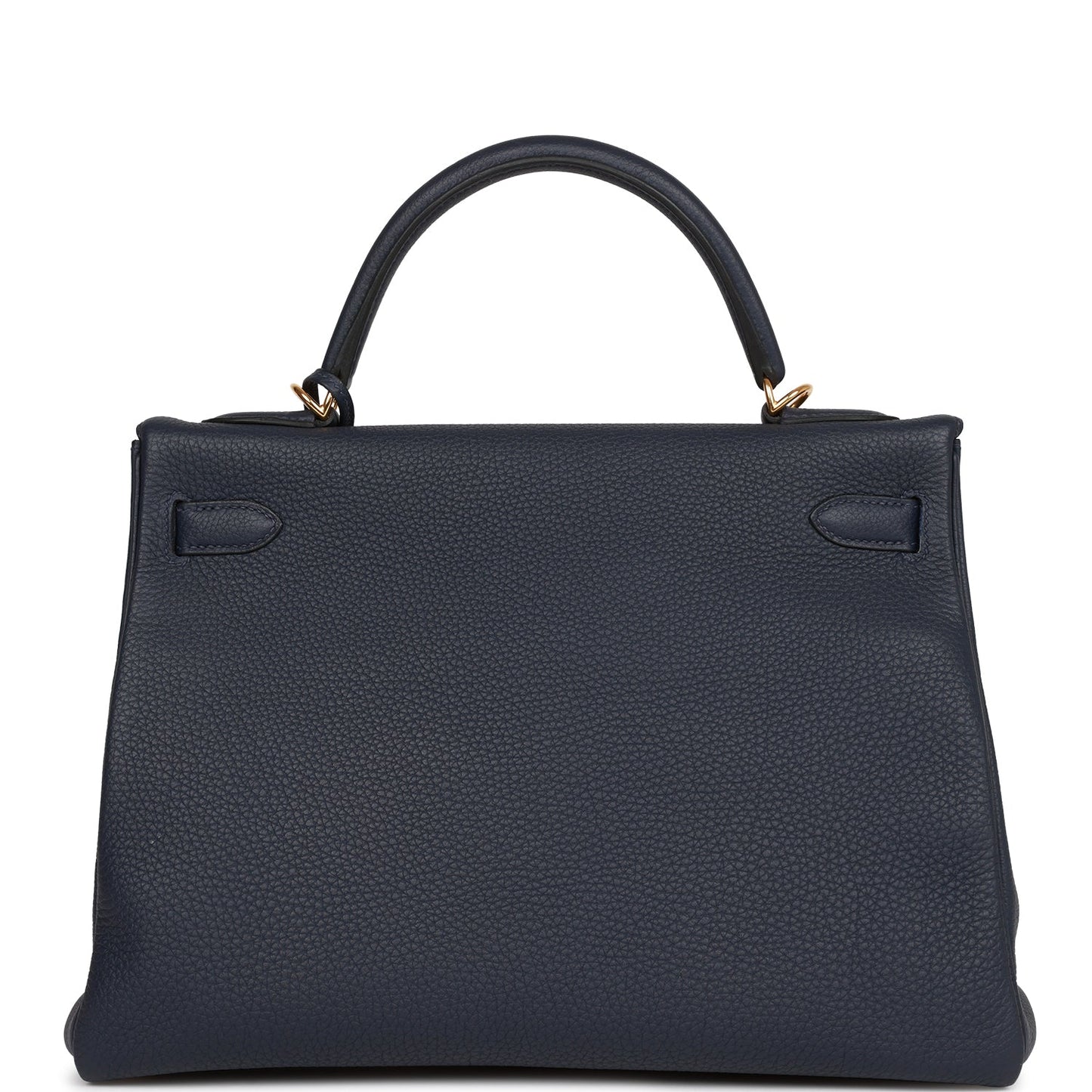 Hermes Kelly 32 Retourne Bleu Nuit Togo Gold Hardware