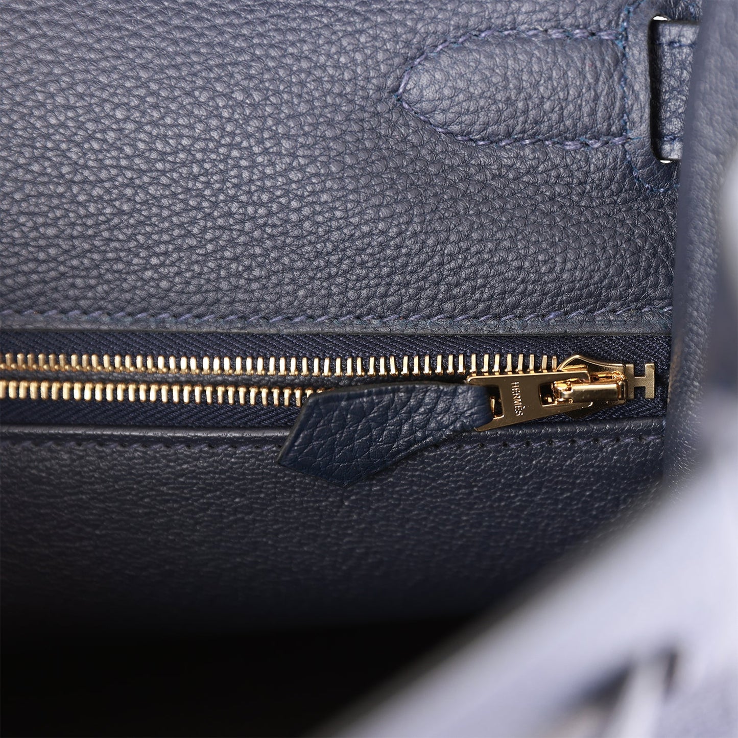Hermes Kelly 32 Retourne Bleu Nuit Togo Gold Hardware
