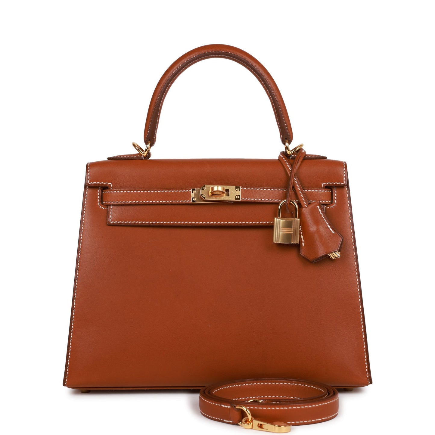 Hermes Kelly 25 Sellier Fauve Barenia Gold Hardware