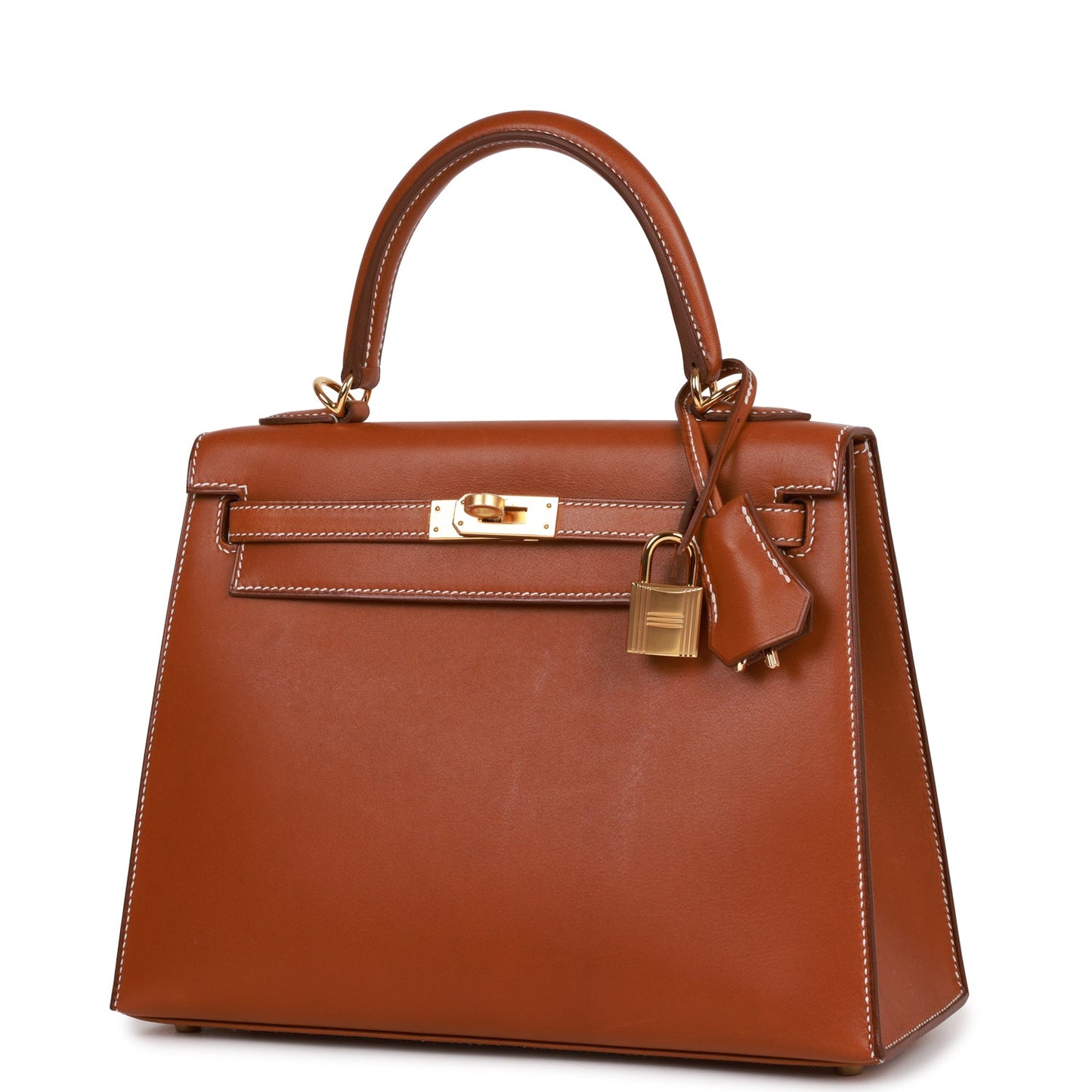 Hermes Kelly 25 Sellier Fauve Barenia Gold Hardware