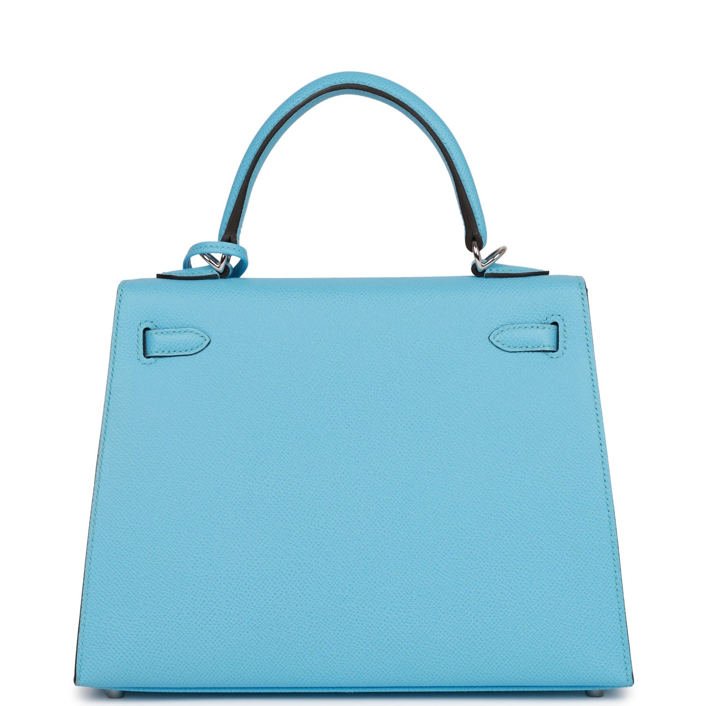 Hermes Kelly 25 Sellier Celeste Epsom Palladium Hardware