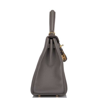 Hermes Kelly 25 Retourne Etain Togo Gold Hardware - Deposit 2 for Zl