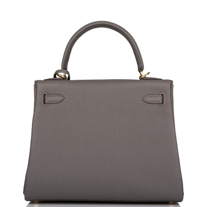 Hermes Kelly 25 Retourne Etain Togo Gold Hardware - Deposit 2 for Zl