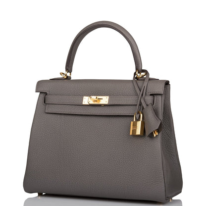 Hermes Kelly 25 Retourne Etain Togo Gold Hardware - Deposit 2 for Zl
